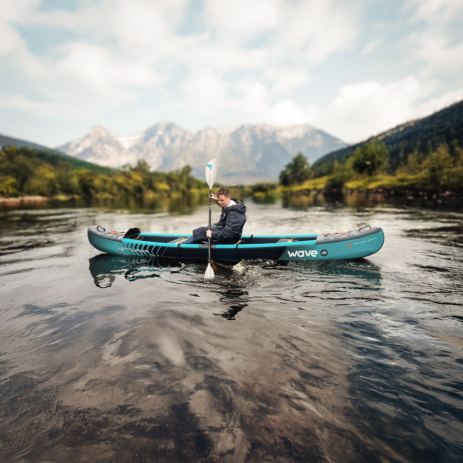 Venturer Inflatable Canoe | 2-3 Person Canoe Wave Sups