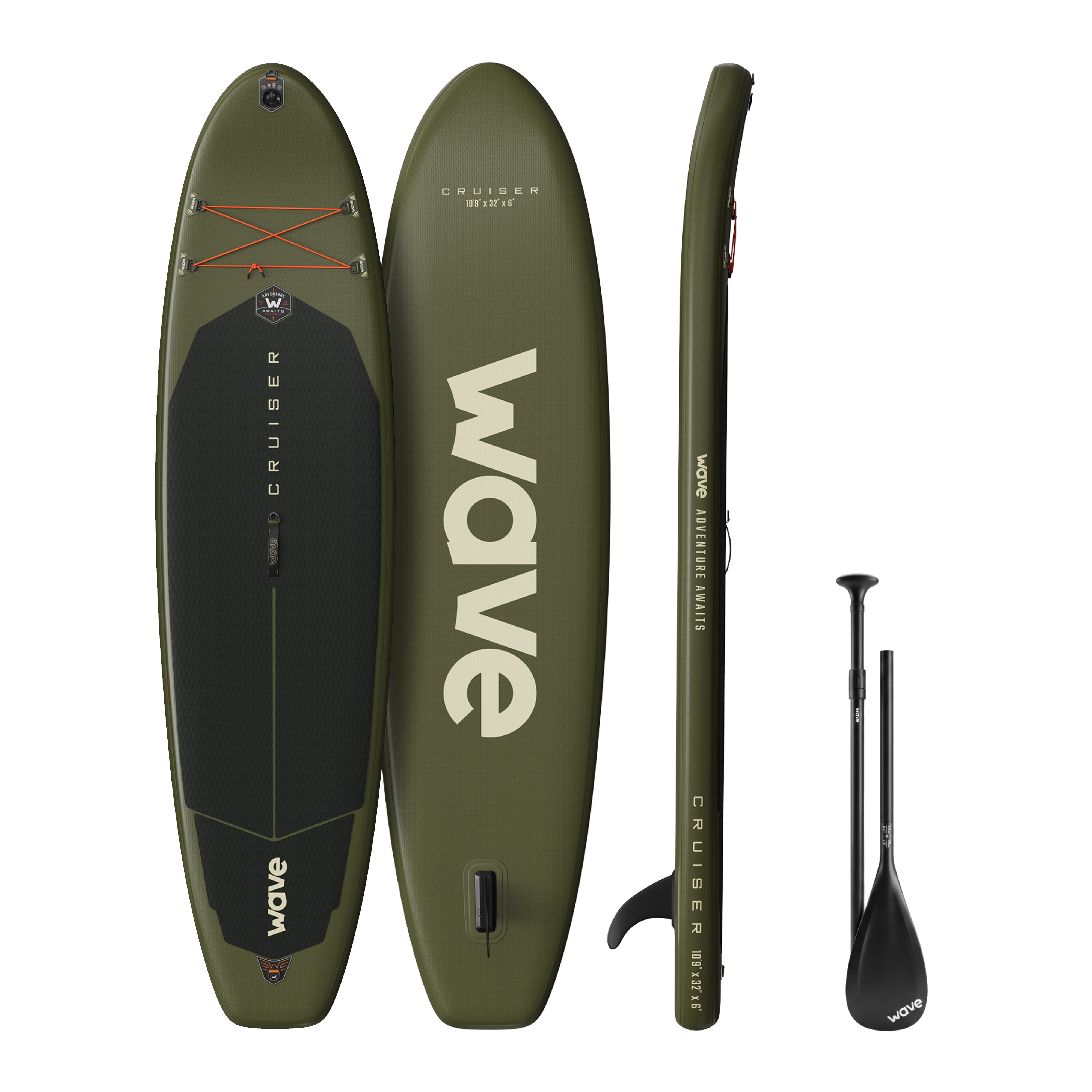 Cruiser 3.0 SUP | Inflatable Paddle Boards | Ice Blue, Navy, Khaki