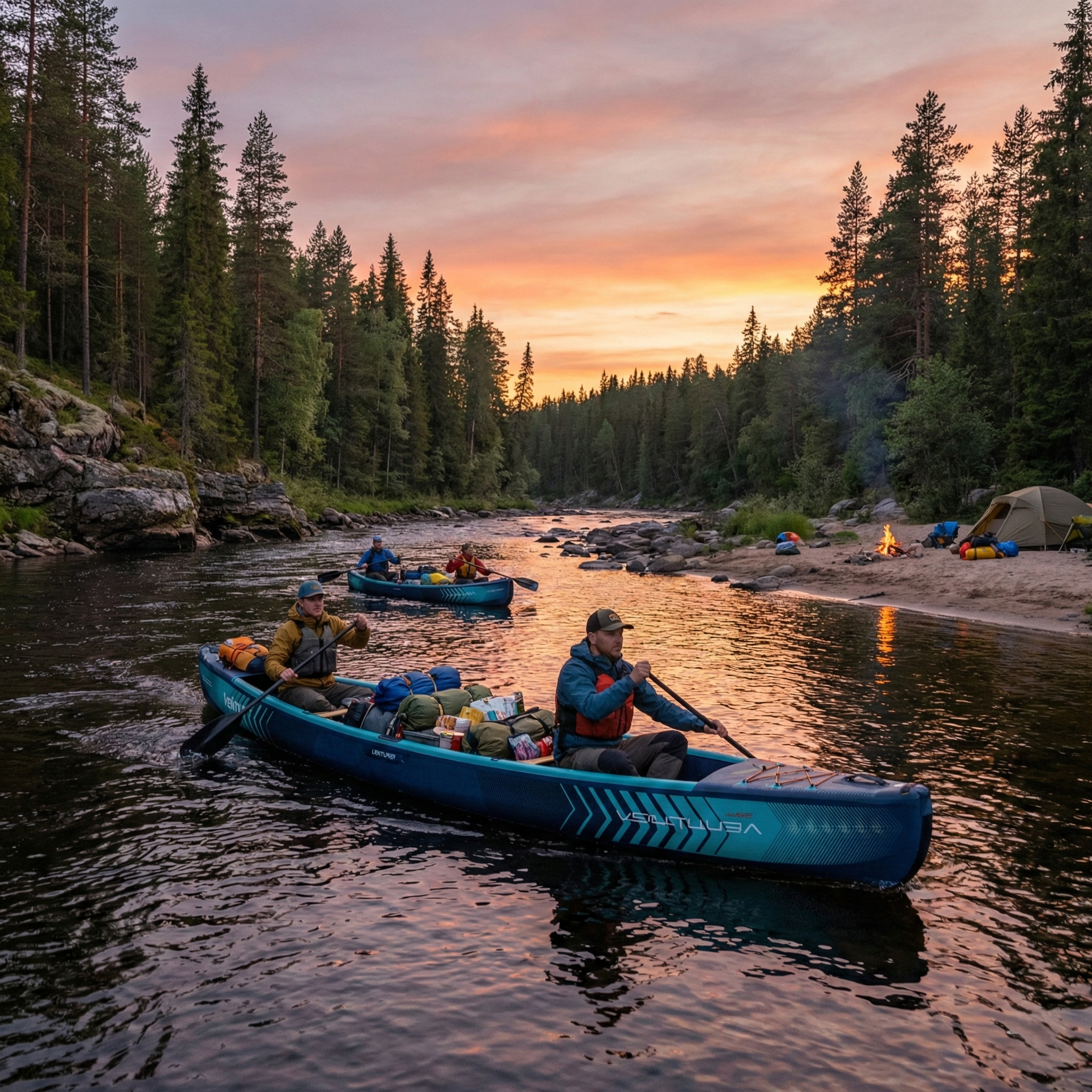 Venturer Inflatable Canoe | 2-3 Person