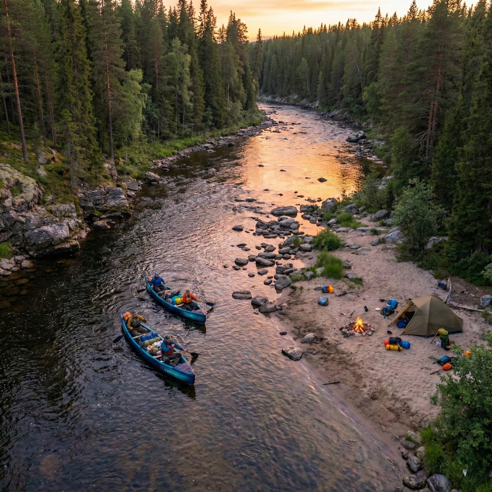 Venturer Inflatable Canoe | 2-3 Person