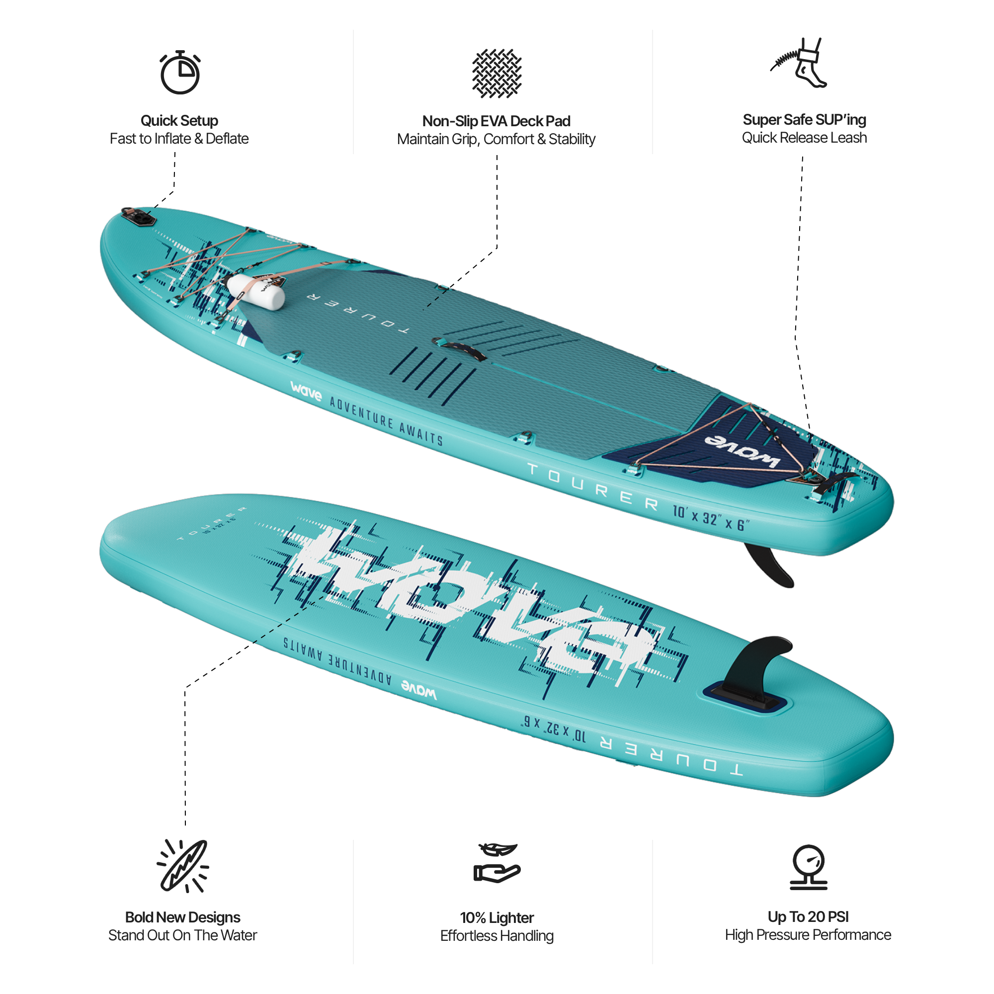 Tourer 3.0 SUP | Inflatable Paddleboard | 10'3/11'3ft