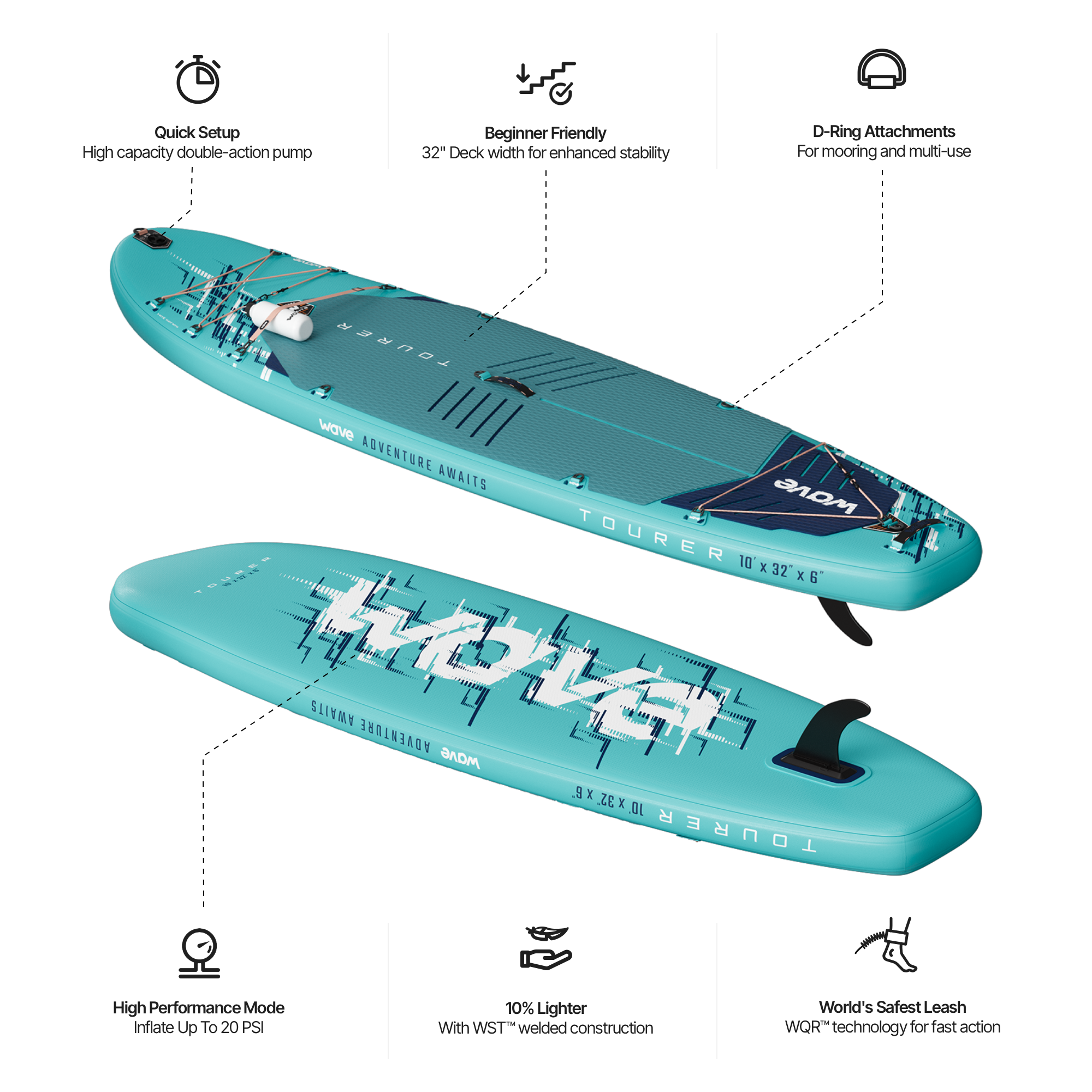 Tourer 3.0 SUP | Inflatable Paddleboard | 10'3/11'3ft