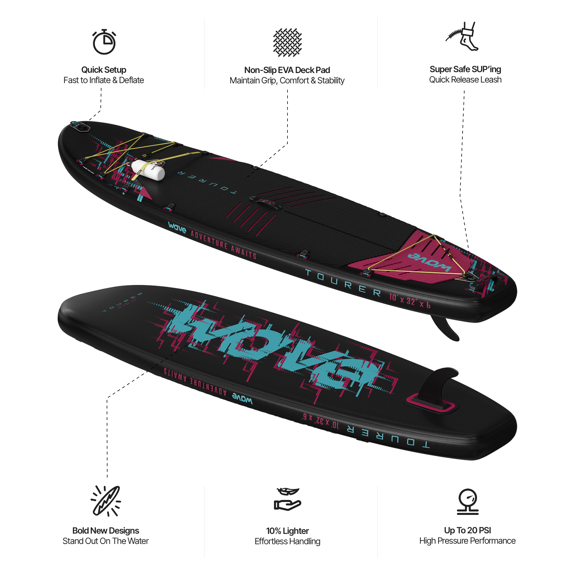 Tourer 3.0 SUP | Inflatable Paddleboard | 10'3/11'3ft