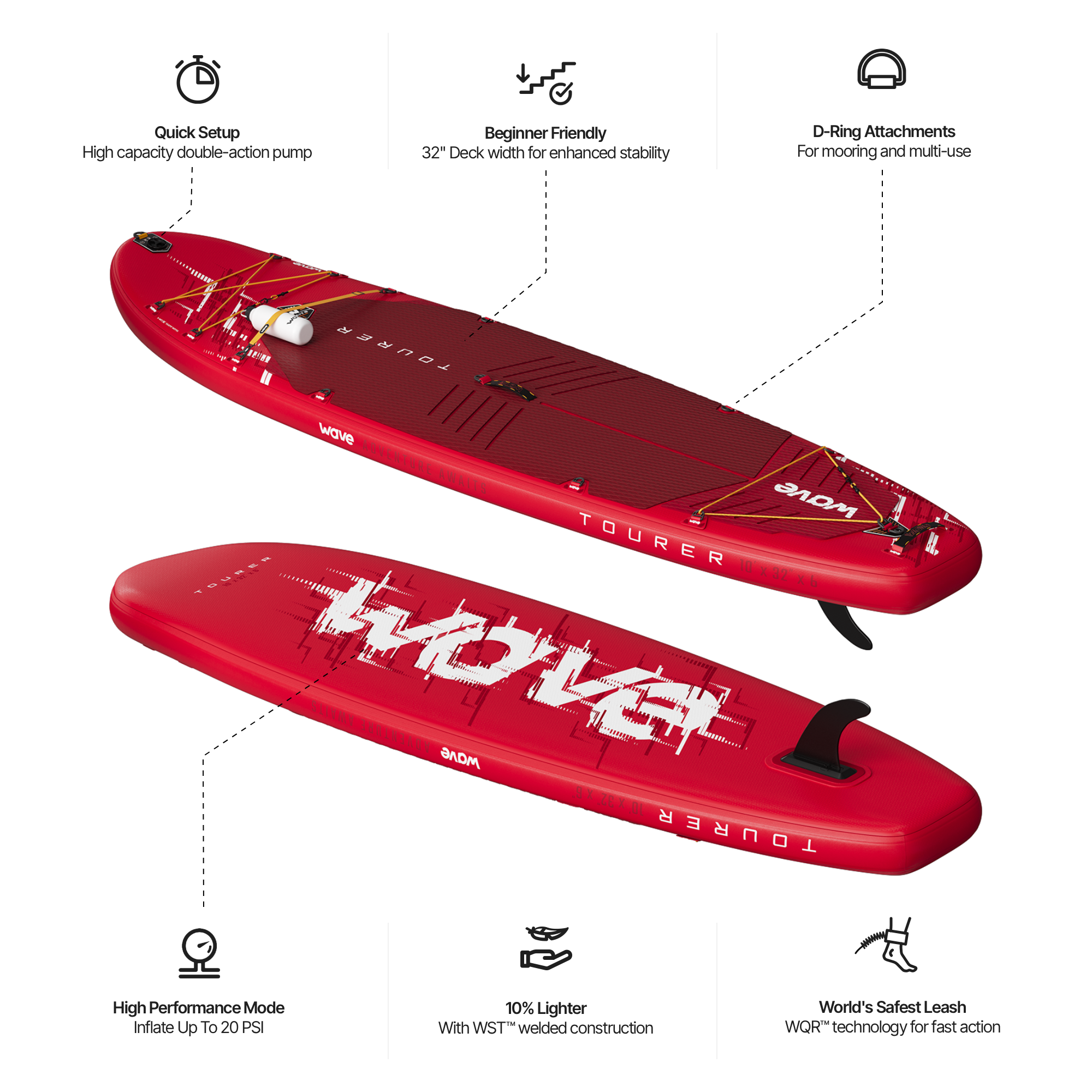 Tourer 3.0 SUP | Inflatable Paddleboard | 10'3/11'3ft