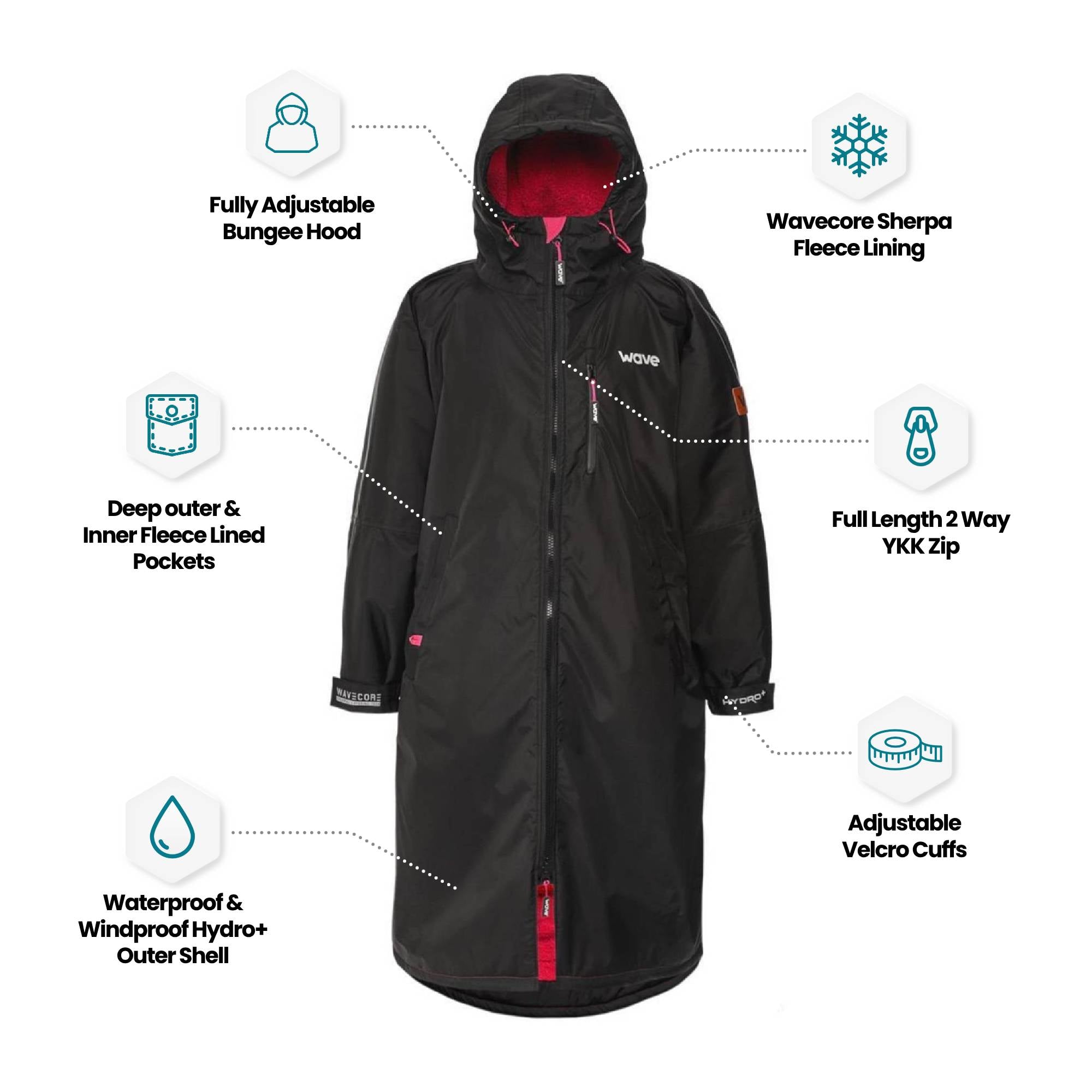 Fleece-Lined Changing Robe | Unisex Robes Wave Sups