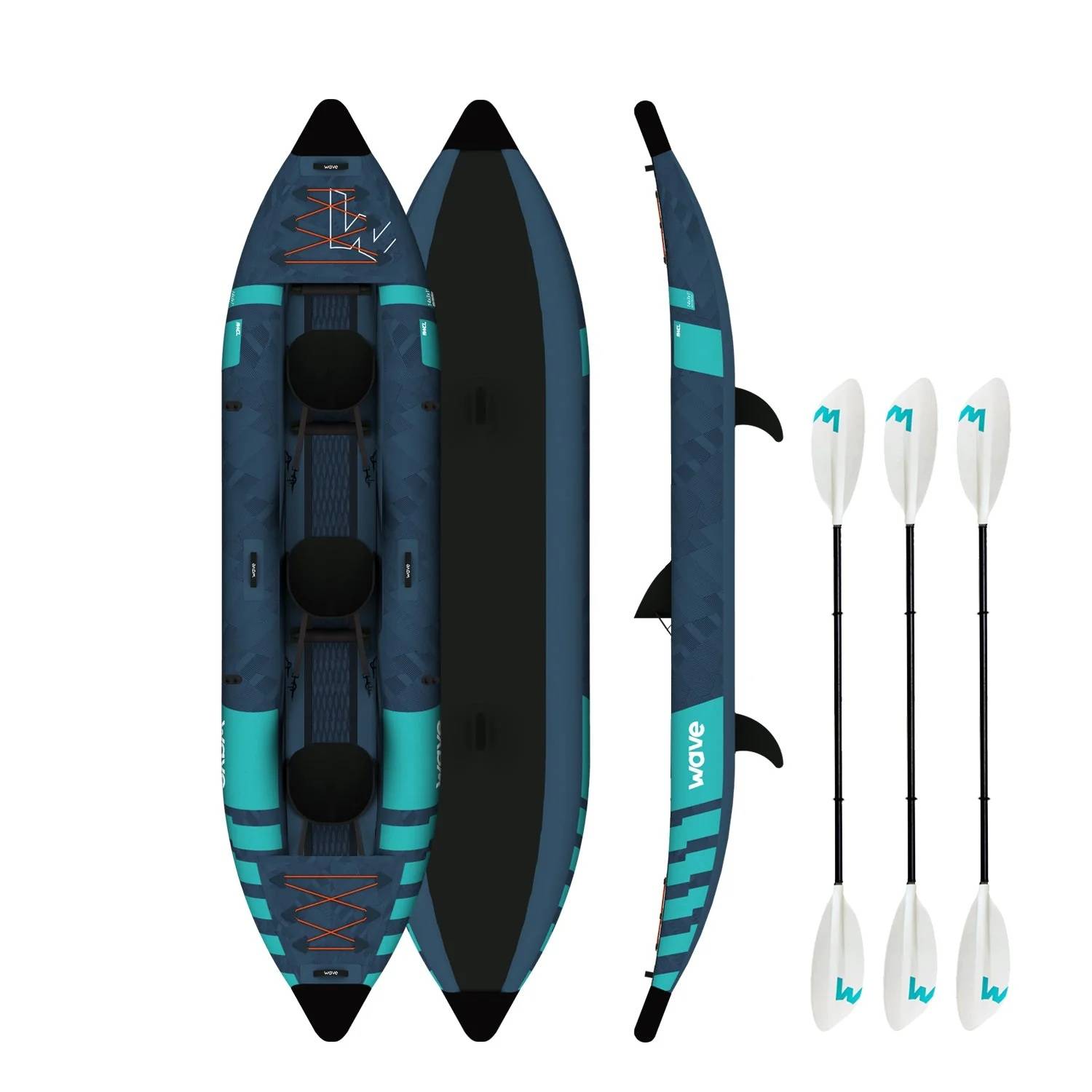 Explorer | Inflatable Kayak | PU-Stitch | 1-2/2-3 Seater Kayak Wave Sups 2-3 Seater