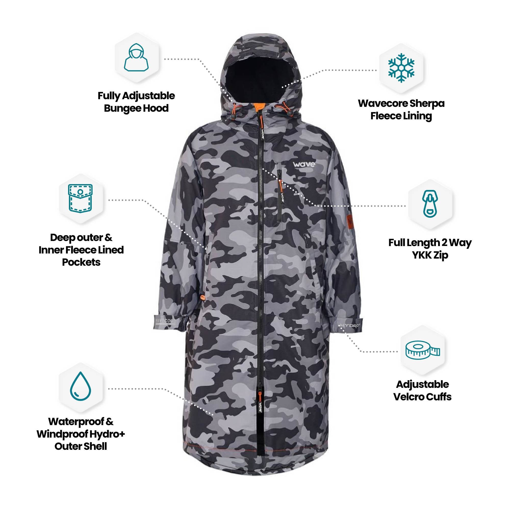 Fleece-Lined Changing Robe | Unisex Robes Wave Sups