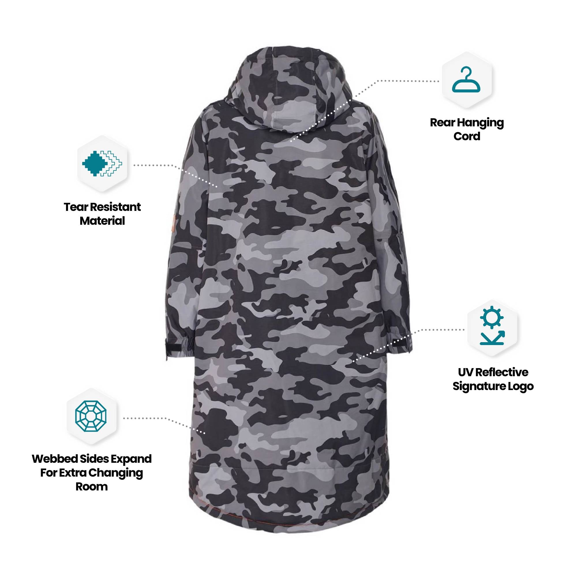 Fleece-Lined Changing Robe | Unisex Robes Wave Sups
