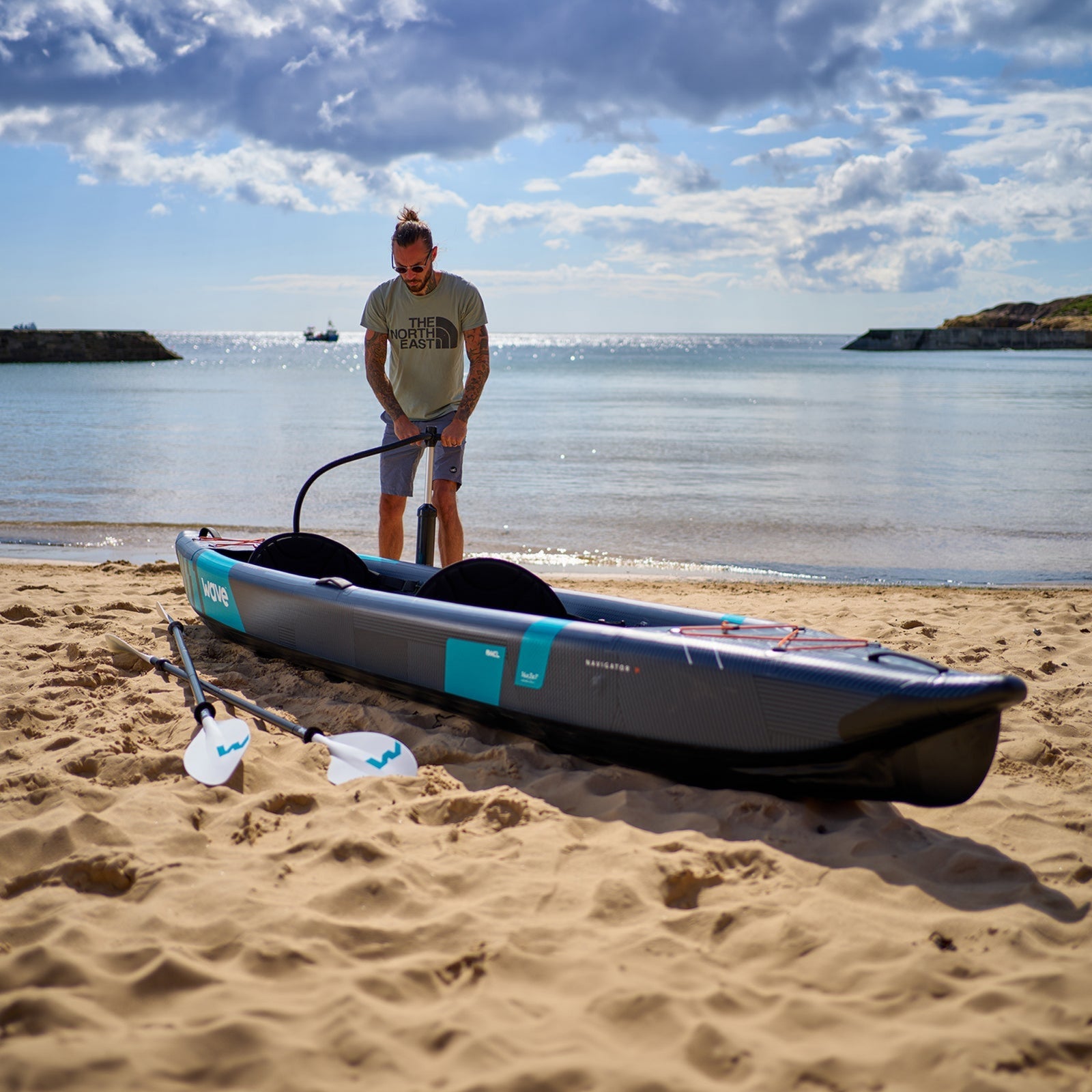 Navigator | Inflatable Kayak | Drop Stitch Kayak | 1-2/2-3 Seater Wave Sups