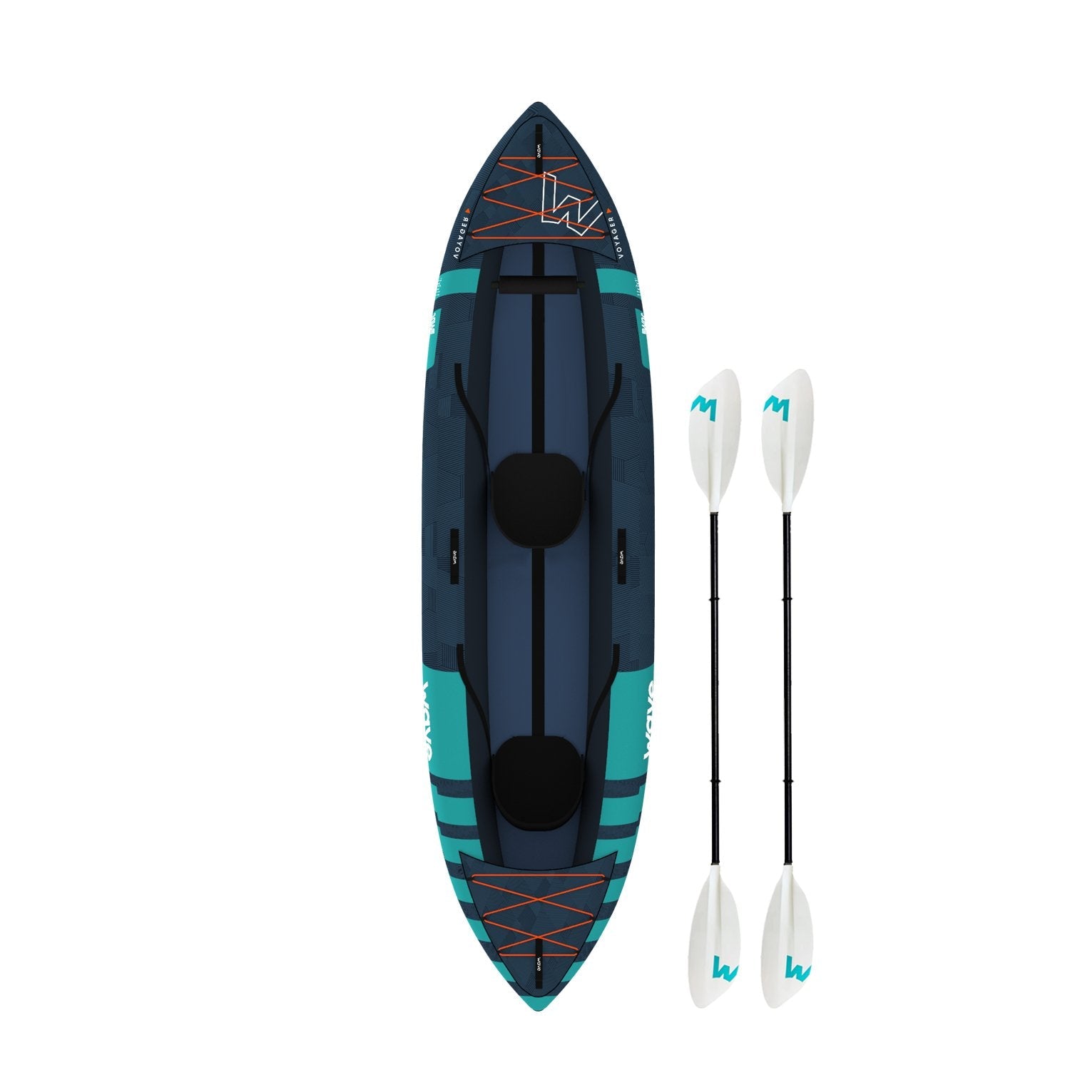 Voyager | Inflatable Kayak | Oxford Cloth | 1-2/2-3 Seater Kayaks Wave Sups 2 Seater