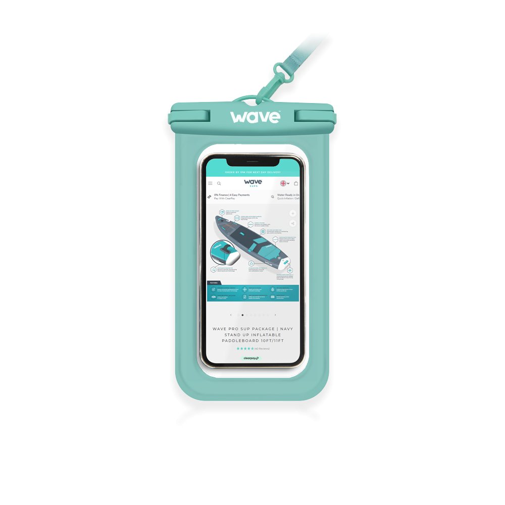Waterproof Phone Cover Bags & Cases Wave Sups Aqua
