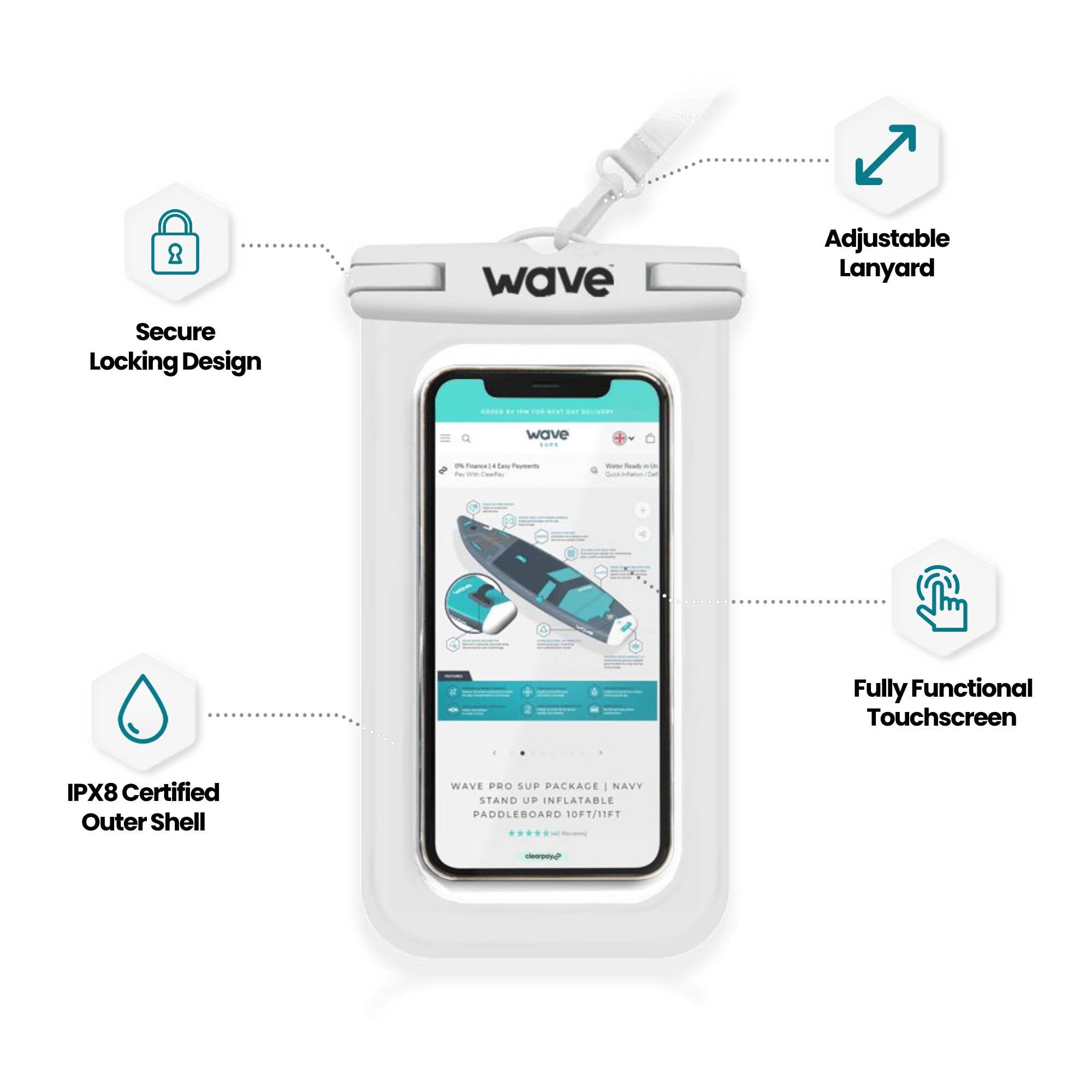 Waterproof Phone Cover Bags & Cases Wave Sups