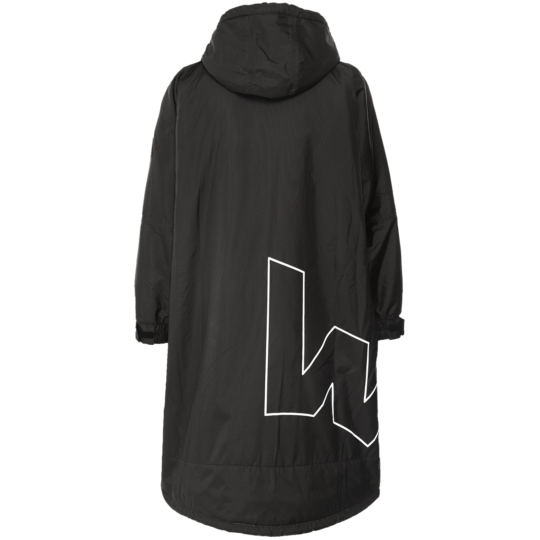 Fleece-Lined Changing Robe | Unisex | Black & Grey - Wave Sups UK