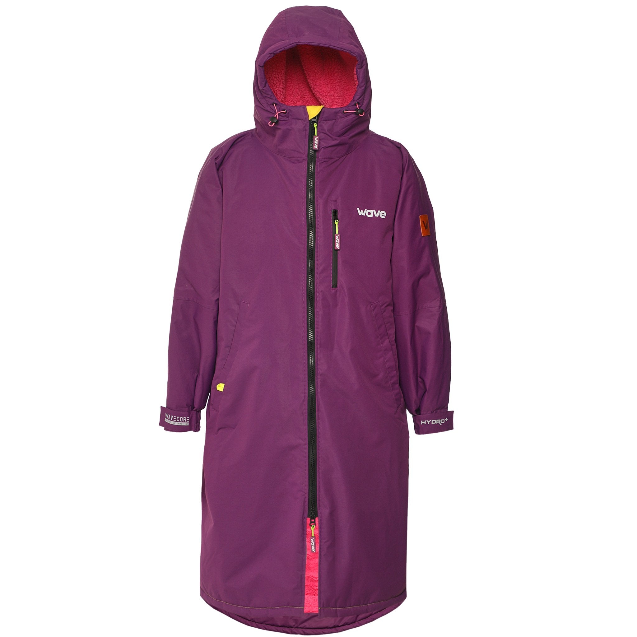 Fleece-Lined Changing Robe | Unisex | Purple - Wave Sups UK