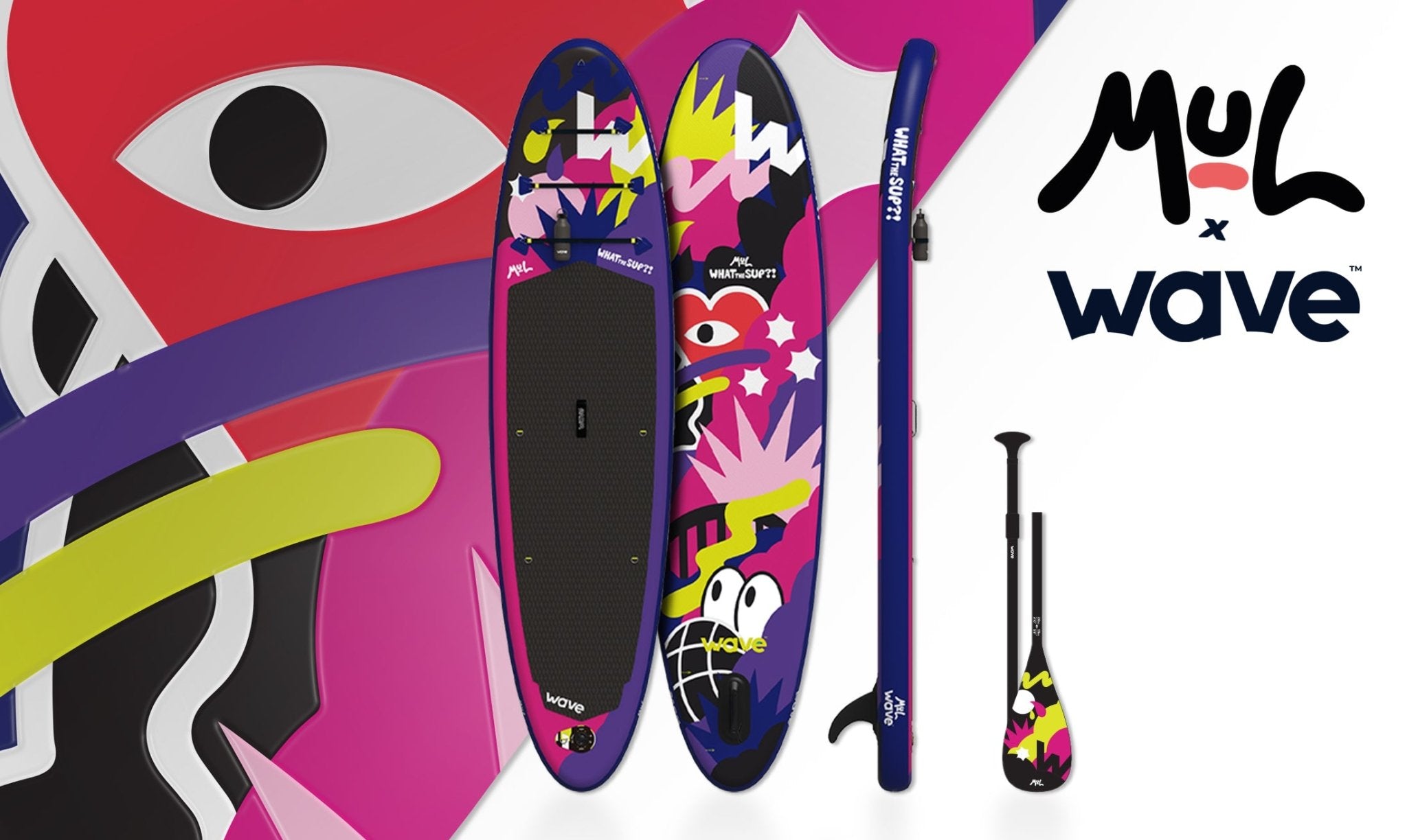 Introducing the Limited Edition 'What the SUP?!' Board – A Masterpiece by MUL - Wave Sups UK