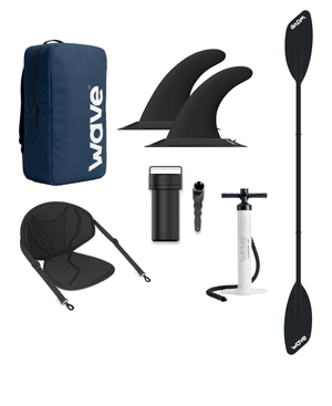 Navigator 2-Seater Dropstich Inflatable Kayak | 1-2 Person Kayak Navy ...