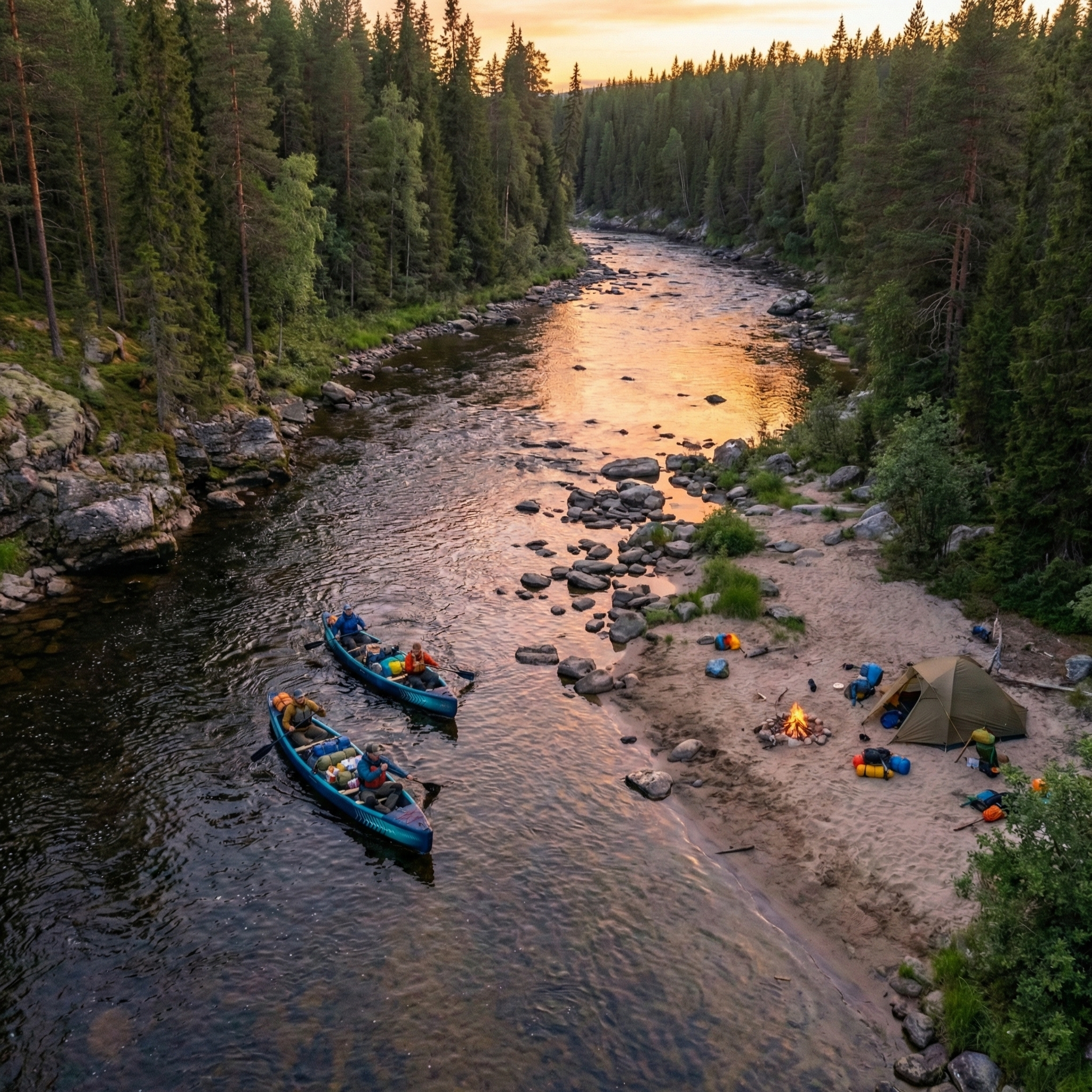 Venturer Inflatable Canoe | 2-3 Person