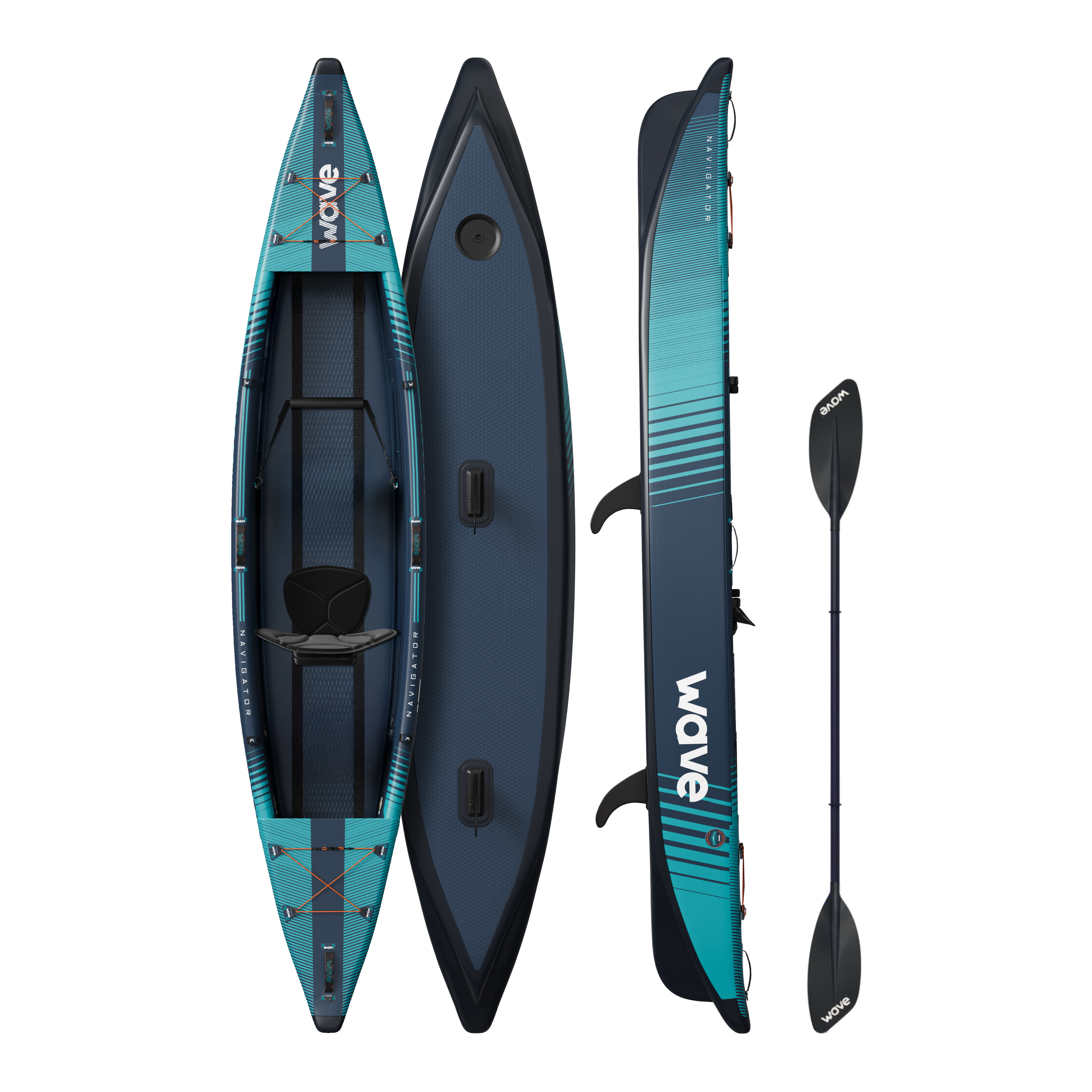 Navigator 3.0 | Inflatable Kayak | Drop-Stitch | 2-3 Seater