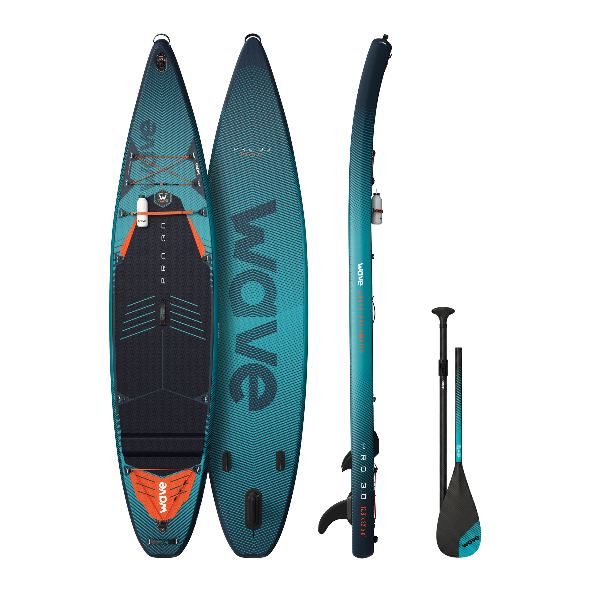 Pro 3.0 SUP Inflatable Paddleboard 126ft