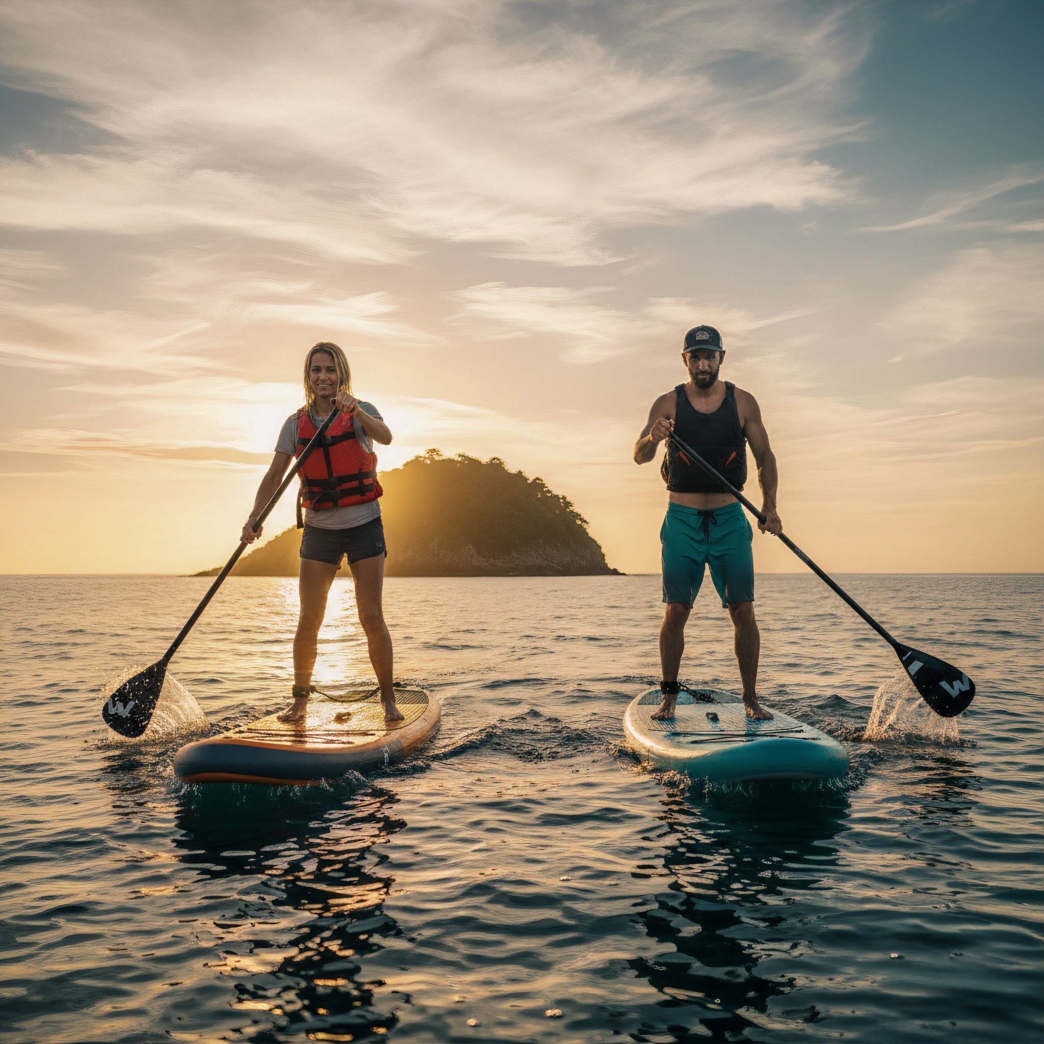 ラブルネッサンス　Fusion wave フュージョンウェーブ Tourer SUP | Inflatable Paddle Board | 10'3/11'3ft | Orange, Navy