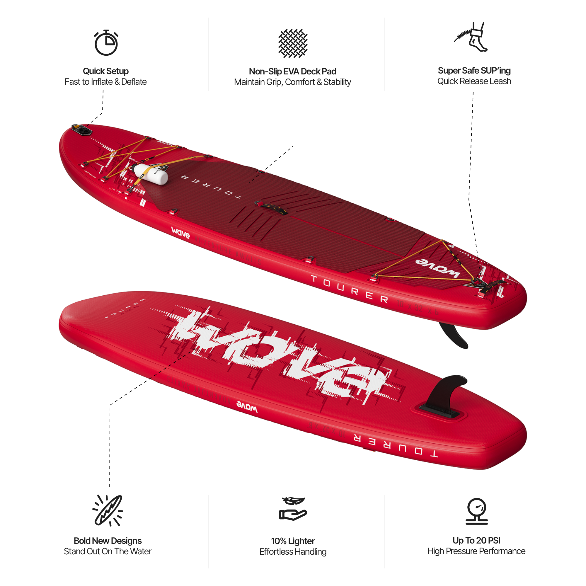 Tourer 3.0 SUP | Inflatable Paddleboard | 10'3/11'3ft