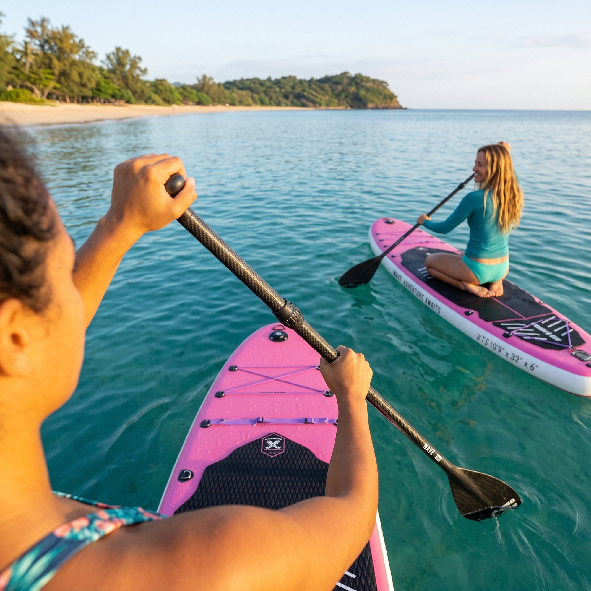 What The SUP?! | Inflatable Stand-Up Paddle Board | Pink Edition | 10'9