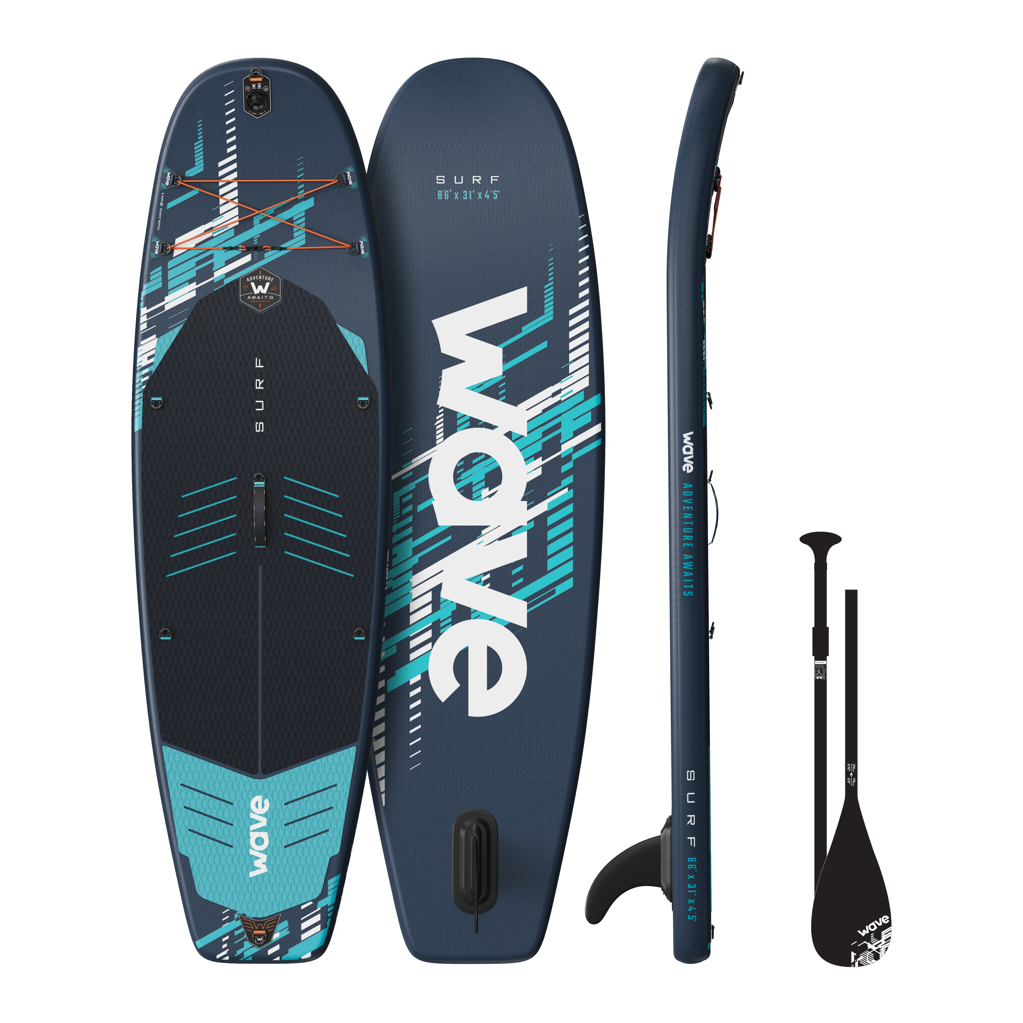 Wildcat Surf 3.0 SUP | Inflatable Stand-Up Paddleboard | Surf SUP Package | 8.6ft