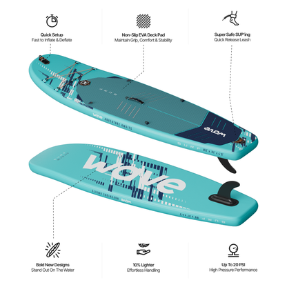 Wildcat Surf 3.0 SUP | Inflatable Stand-Up Paddleboard | Surf SUP Package | 8.6ft