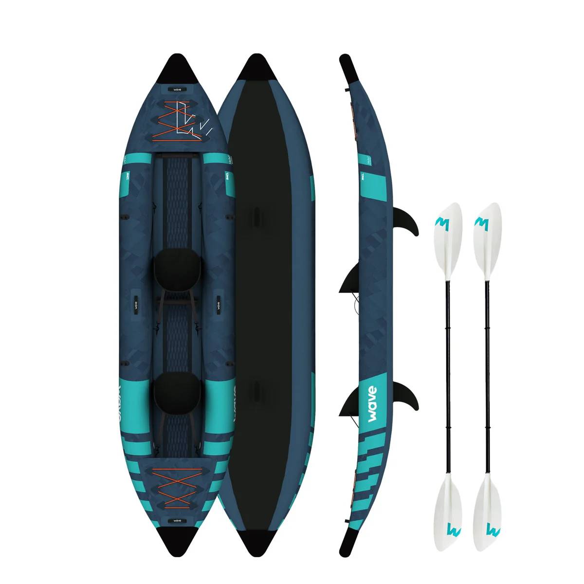Roamer Inflatable Kayak PU Stitch 1 2 2 3 Seater
