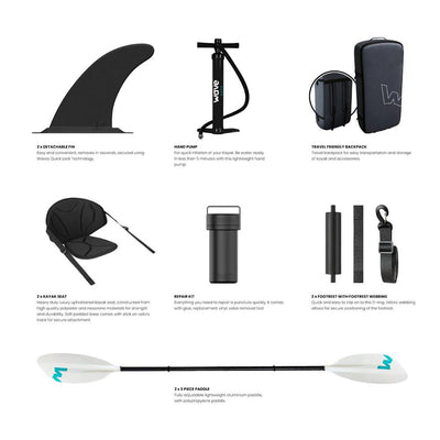 Explorer | Inflatable Kayak | PU-Stitch | 1-2/2-3 Seater Kayak Wave Sups