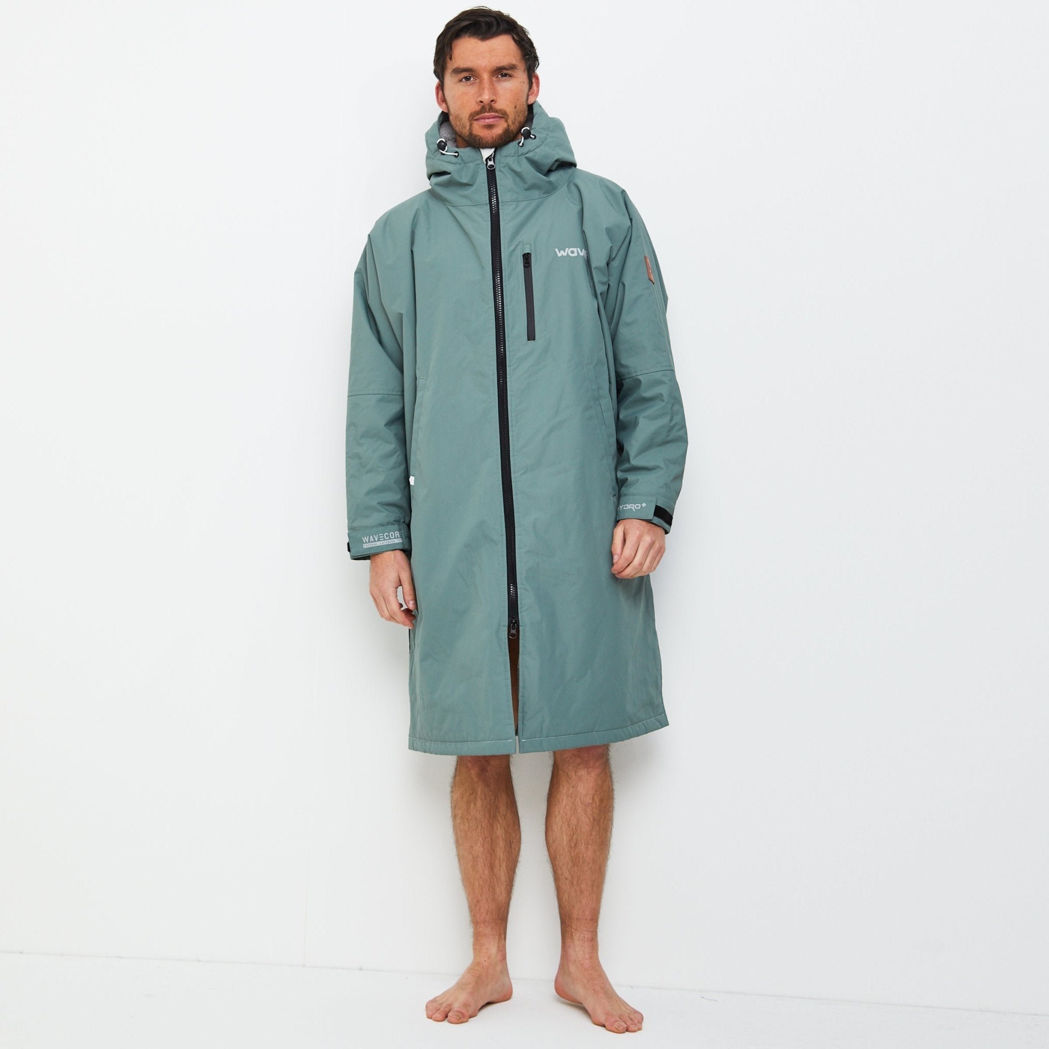 Fleece - Lined Changing Robe | Unisex | Sage - Wave Sups UK