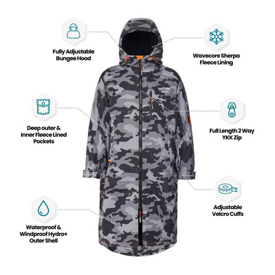 Fleece-Lined Changing Robe | Unisex Robes Wave Sups