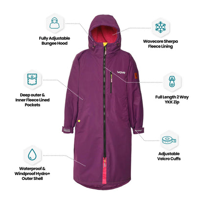 Fleece - Lined Changing Robe | Unisex - Wave Sups UK