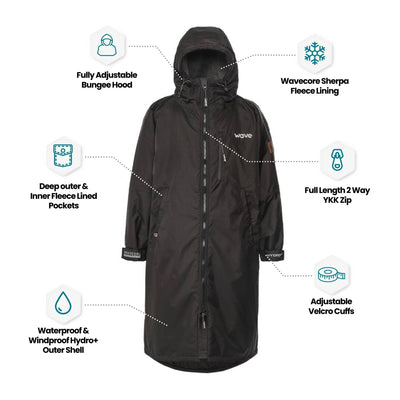 Fleece-Lined Changing Robe | Unisex Robes Wave Sups