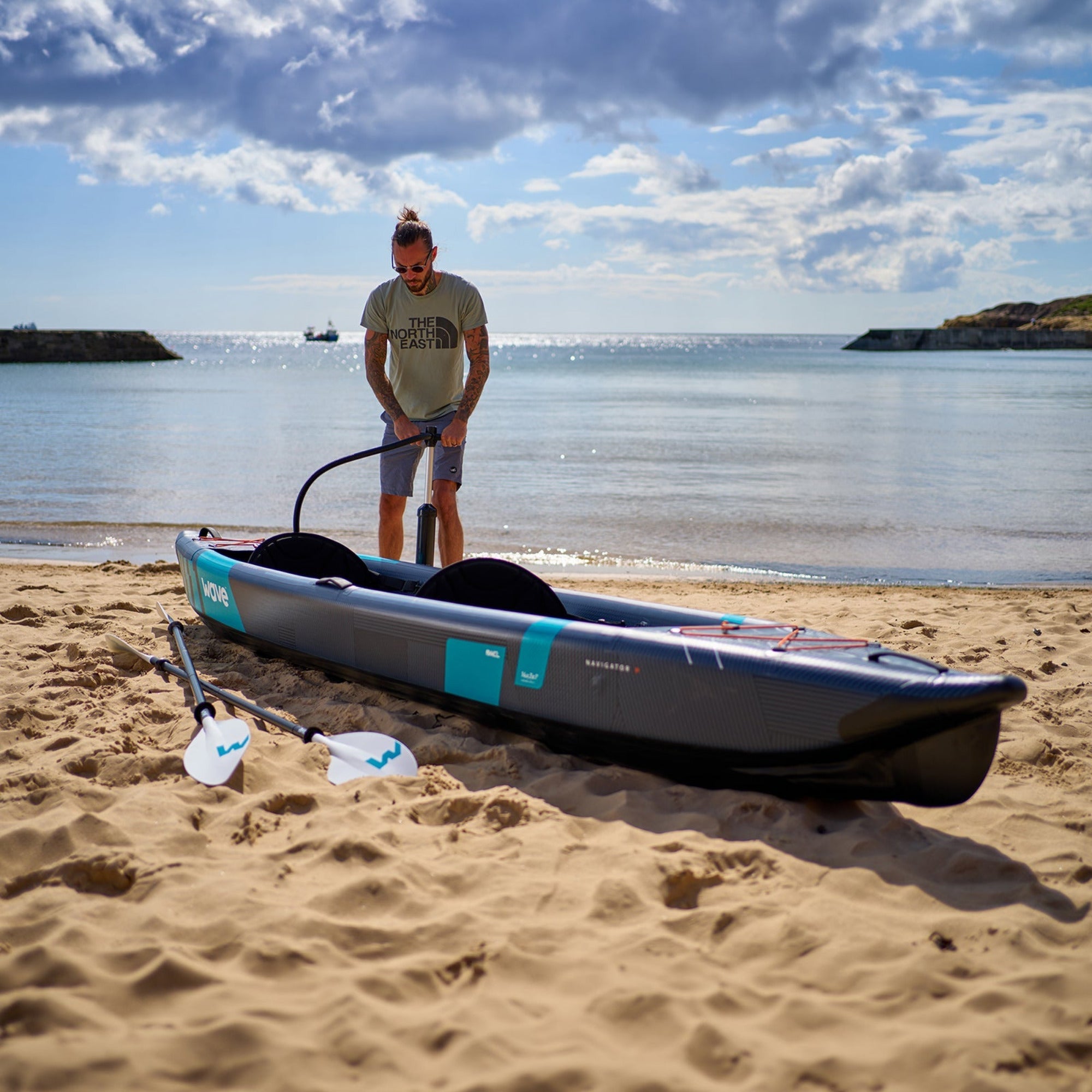 Navigator | Inflatable Kayak | Drop Stitch Kayak | 1-2/2-3 Seater  Wave Sups   