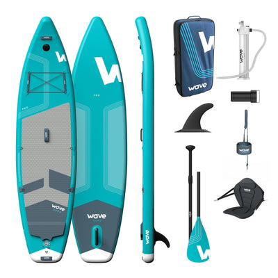 Pro SUP | Inflatable Stand - Up Paddleboard | 10/11ft | Aqua - Wave Sups USA