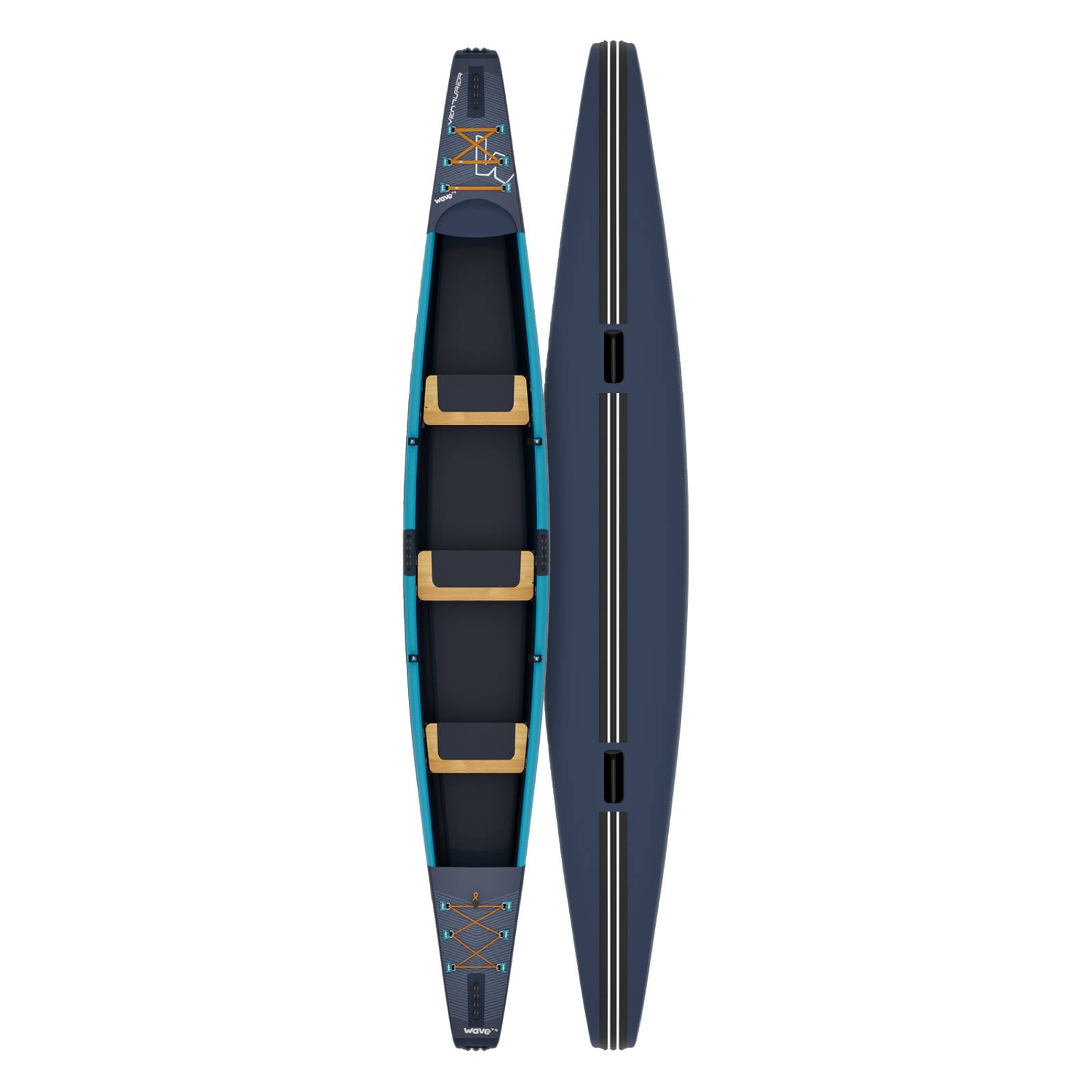 Venturer Dropstich Inflatable Canoe – 2–3 Person | Lightweight