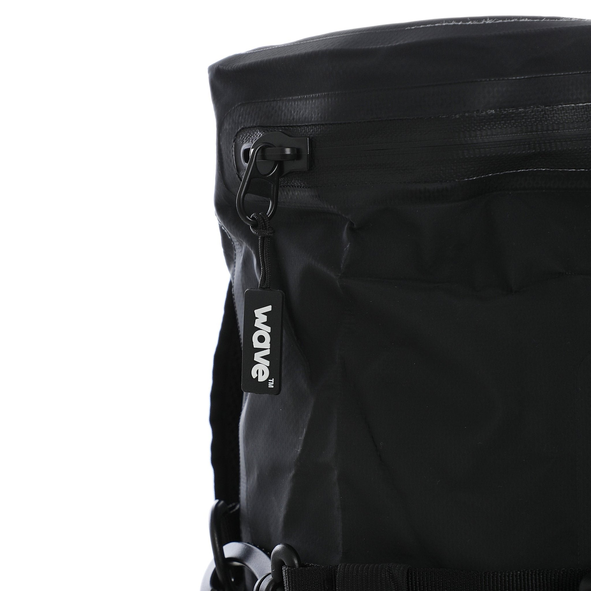 Waterproof Zipped PVC Deck Bag | Black | 20L Dry Bag Wave Sups UK