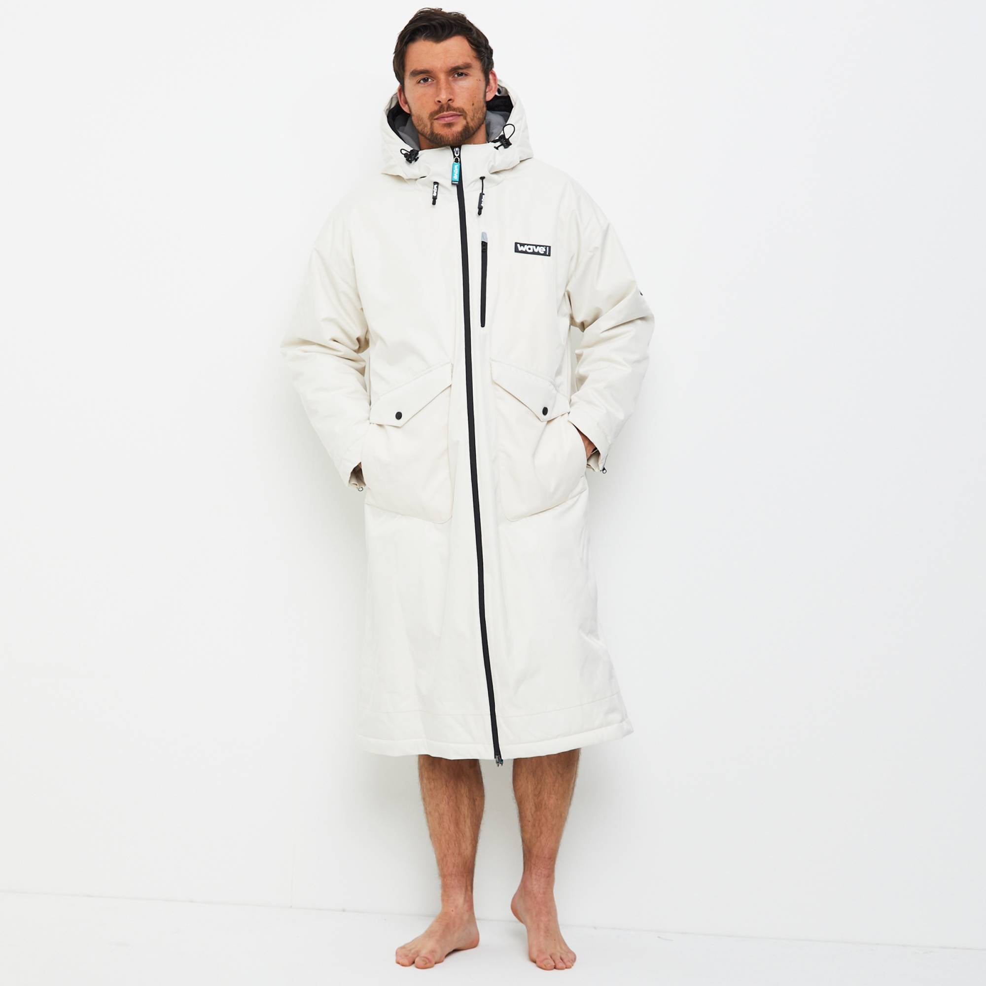 Wave 3 in 1 Waterproof Changing Robe | Unisex | Ecru - Wave Sups UK