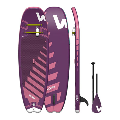 Wildcat SUP | Inflatable Stand-Up Paddleboard | Surf SUP Package | 8.6ft Paddleboards Wave Sups Purple 8.6ft | 260x75x10cm (102x29.5x4")