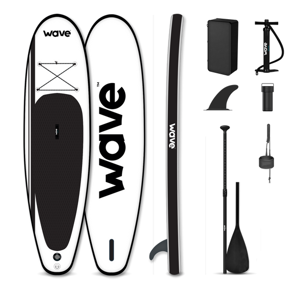 Wave Classic SUP Package | White Stand Up Inflatable Paddle Board 11ft - Wave Sups Inflatable Paddle boards