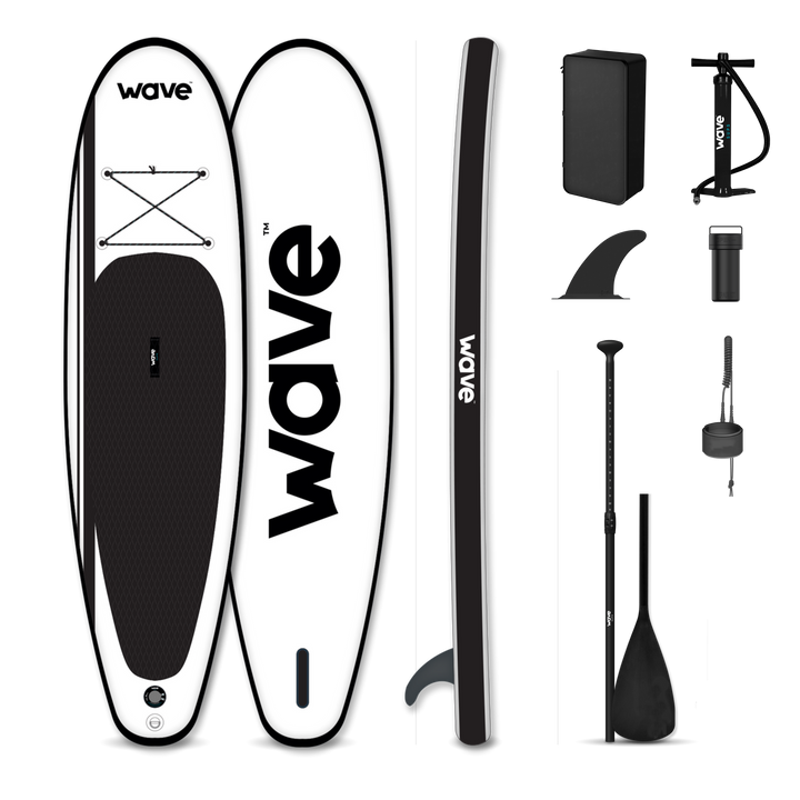 Wave Classic SUP Package | White Stand Up Inflatable Paddle Board 11ft - Wave Sups Inflatable Paddle boards