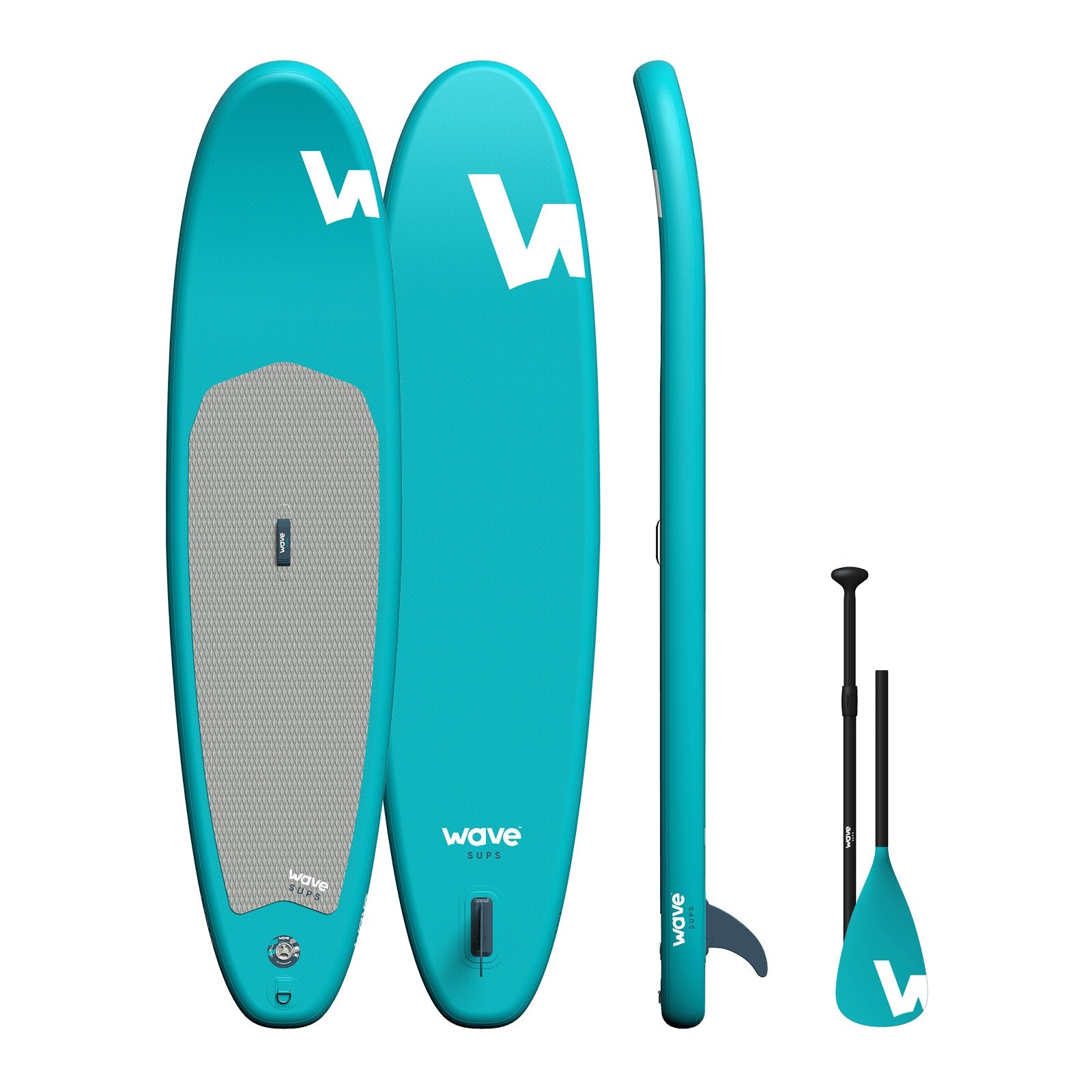 Cruiser SUP | Inflatable Stand-Up Paddleboard | 10/11ft | Aqua - Wave Sups UK