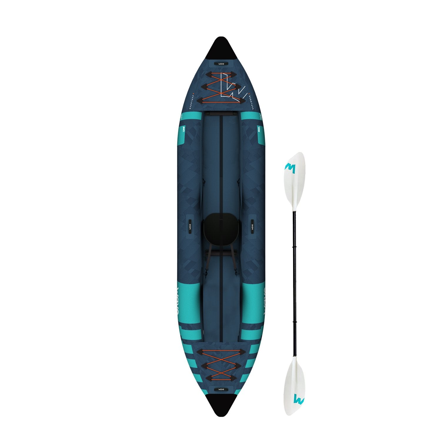 Explorer | Inflatable Kayak | PU-Stitch | 1-Seater - Wave Sups UK