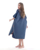 Wave SUPS | Microfiber Blue Children's Towel Paddleboarding  Robe Poncho Style