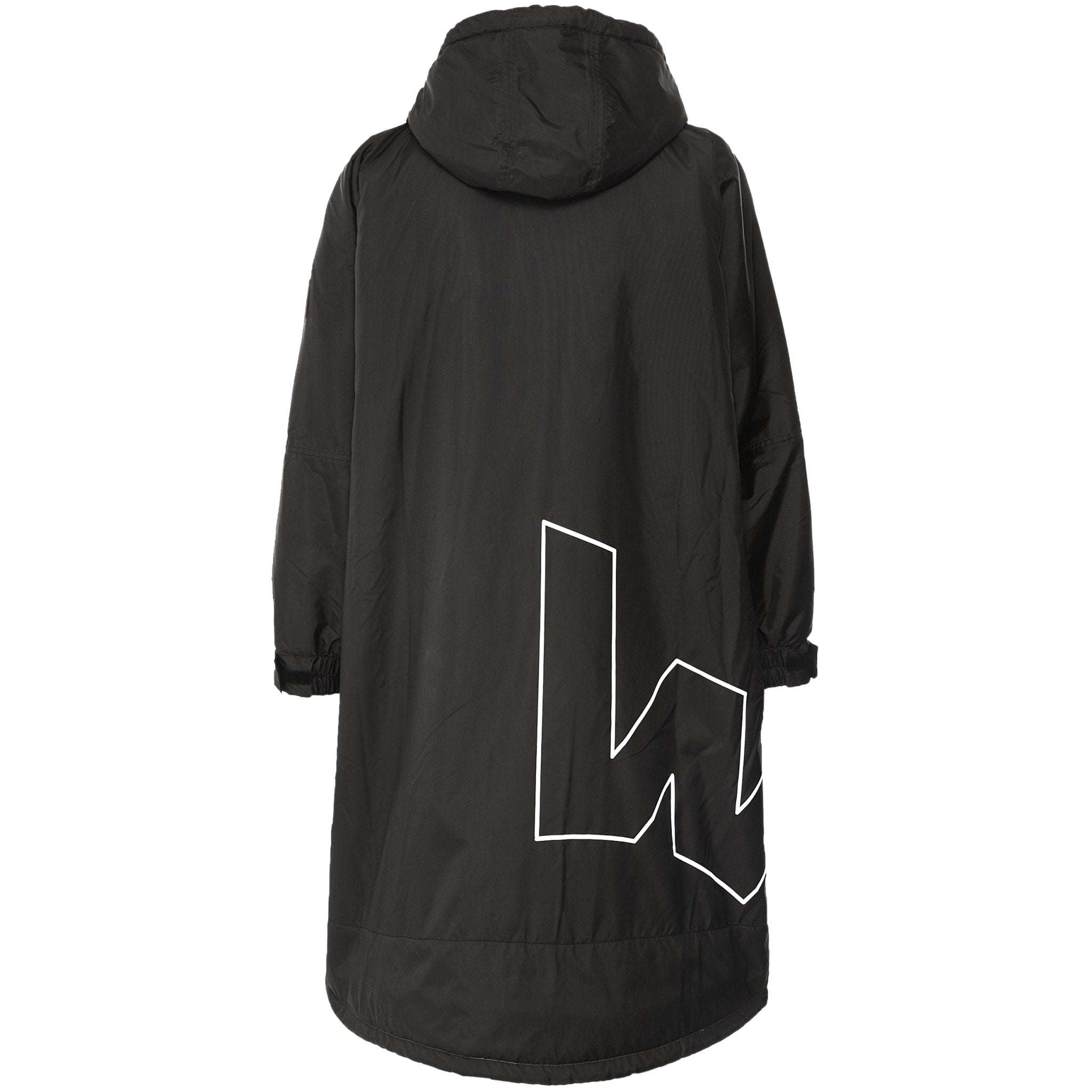 Fleece-Lined Changing Robe | Unisex | Black & Grey  Wave Sups   