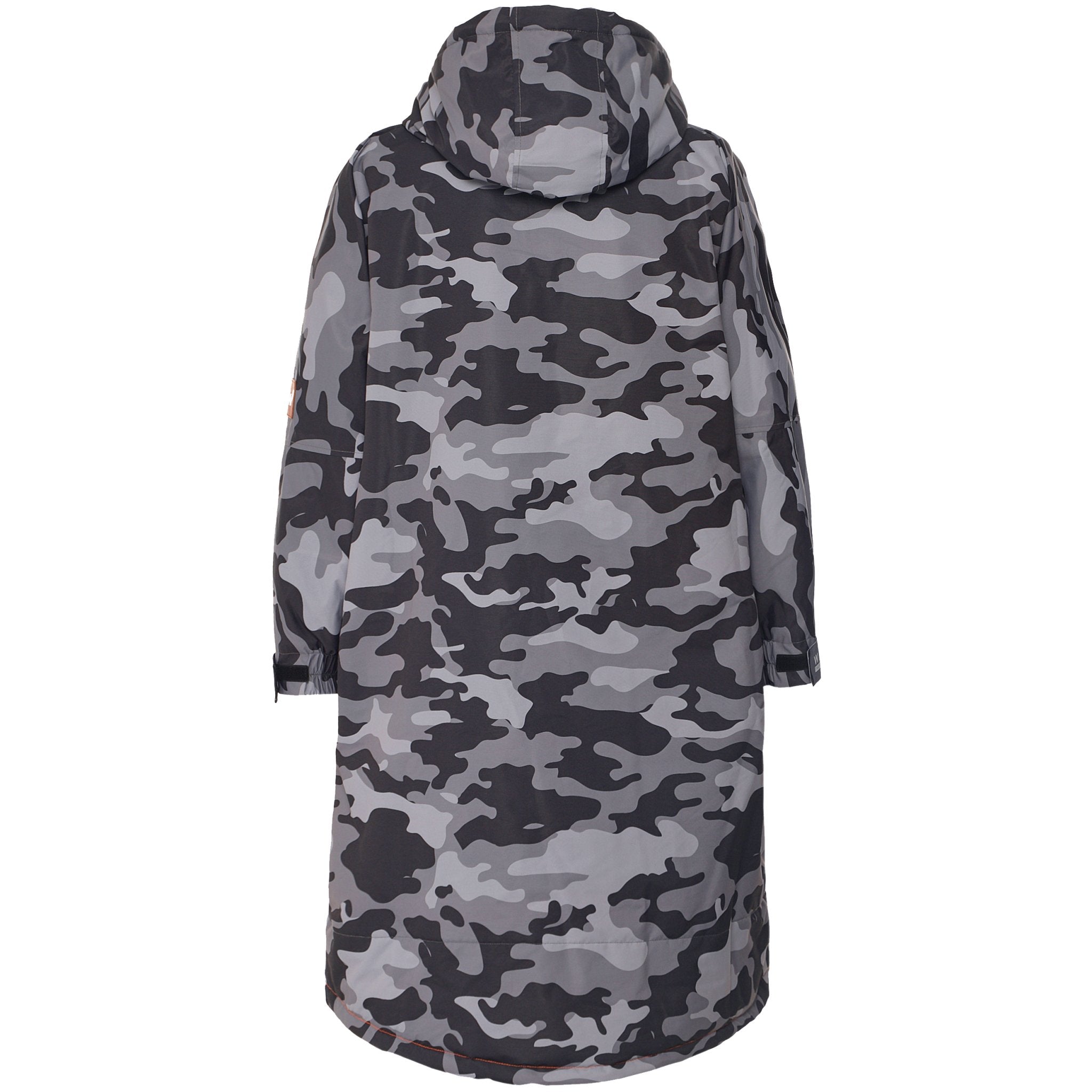 Fleece-Lined Changing Robe | Unisex | Grey Camouflage - Wave Sups UK