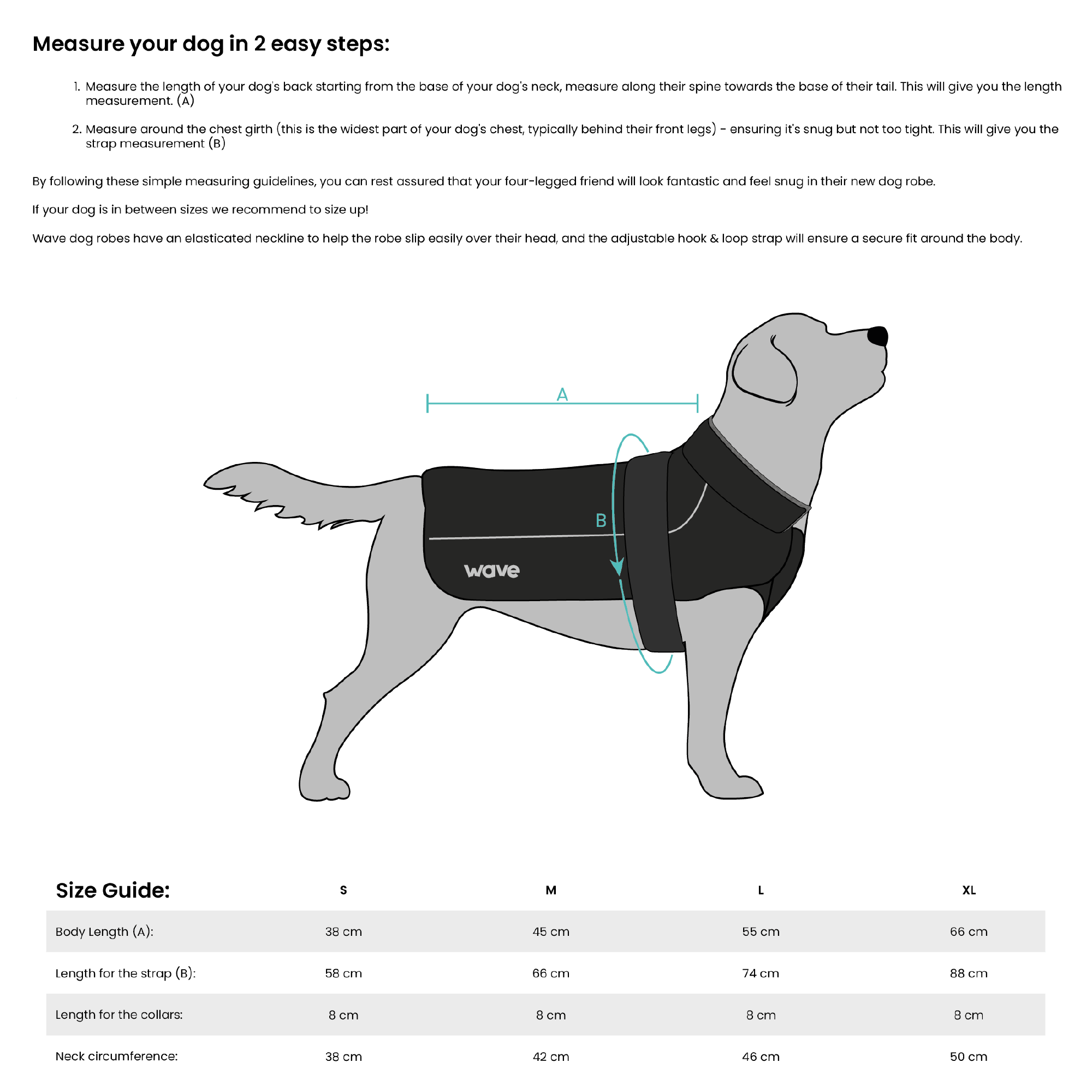 Fleece-Lined Dog Robe - Wave Sups UK