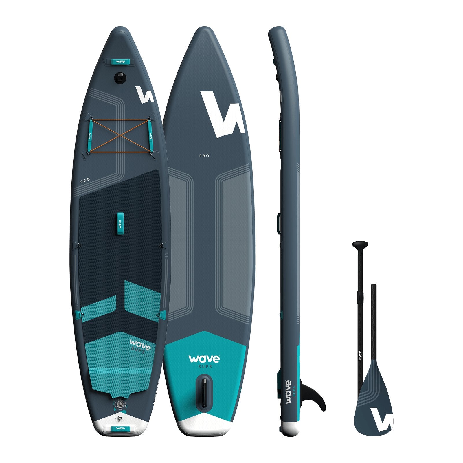 Pro SUP | Inflatable Stand-Up Paddleboard | 10/11ft | Navy - Wave Sups UK