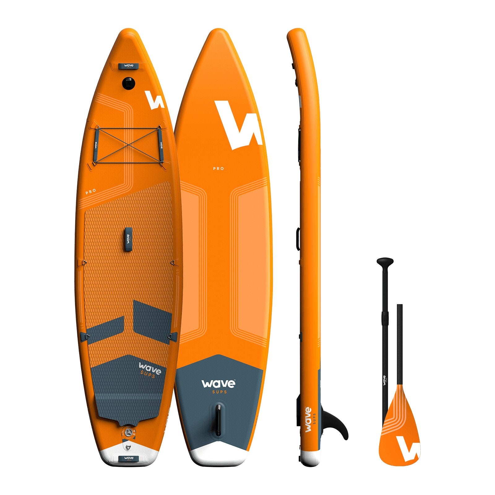 Pro SUP | Inflatable Stand-Up Paddleboard | 10/11ft | Orange - Wave Sups UK